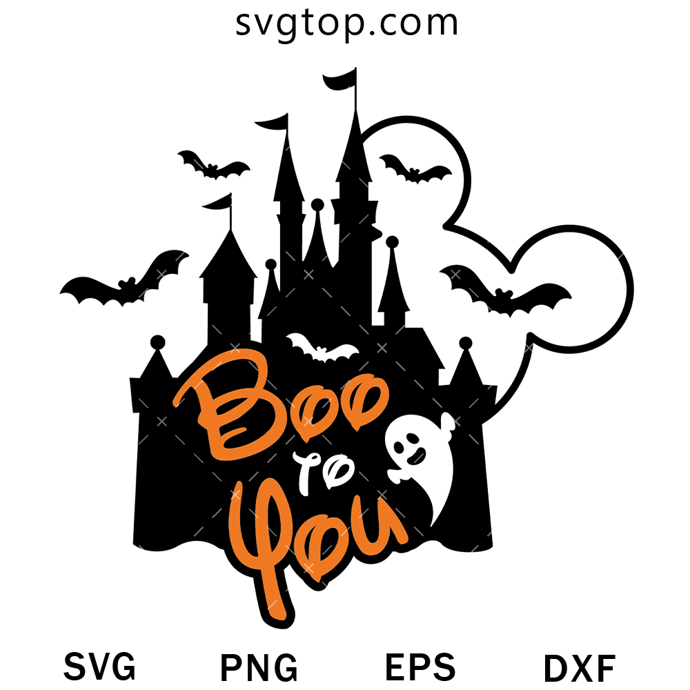 Boo To You SVG, Disney Halloween SVG