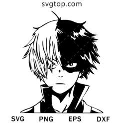 Todoroki Shouto SVG, My Hero Academia SVG