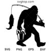 Bigfoot Go Fishing SVG, American Trending SVG