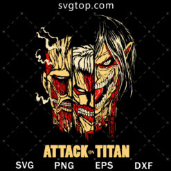Titan Face SVG, Attack On Titan SVG