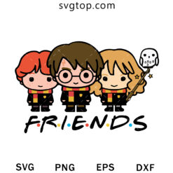 Harry Potter Friends SVG, Harry Potter Chibi SVG