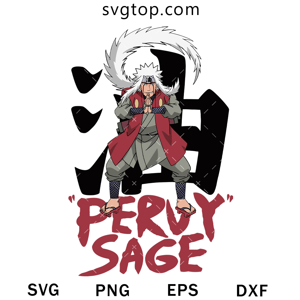 Jiraiya Peruy Sage SVG, Naruto SVG