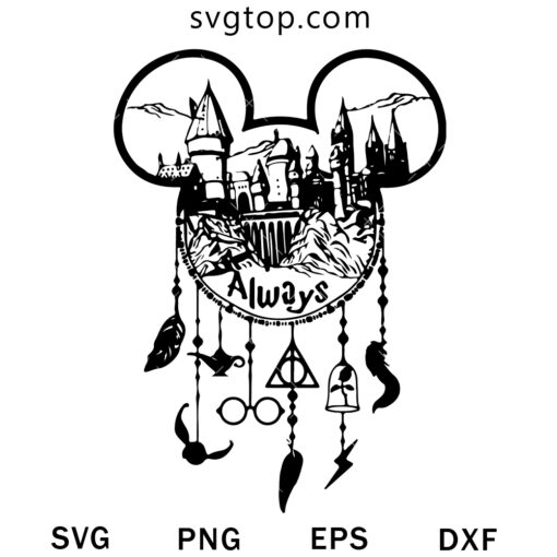 Always Hogwarts SVG, Disney Mickey Harry Potter SVG