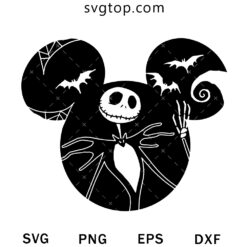 Mickey Nightmare Before Christmas SVG, Jack Skellington SVG