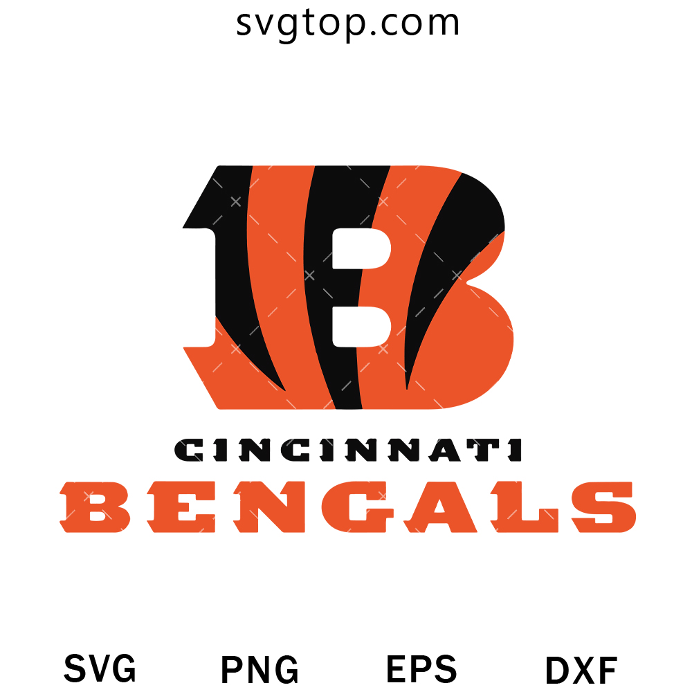 Cincinnati Bengals B Logo SVG, Bengals Football Team SVG