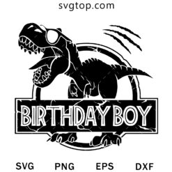 Dinosaur Birthday SVG, Birthday Boy SVG