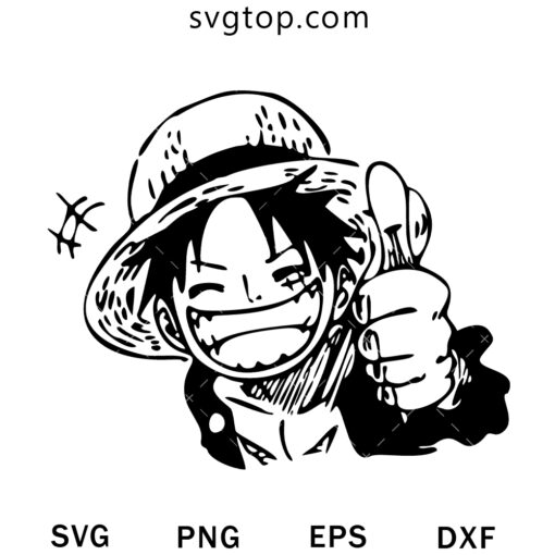 Monkey D Luffy SVG, One Piece SVG