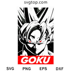 Goku Poster SVG, Dragon Ball SVG