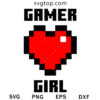 Gamer Love Girl Minecraft SVG, Minecraft SVG