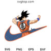 Nike With Son Goku SVG, Dragon Ball X Nike SVG