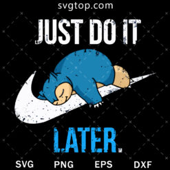 Kabigon Sleep With Nike SVG, Nike X Pokemon SVG