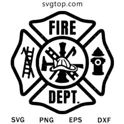 Fire Dept SVG, Firefighter SVG