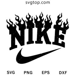 Nike Burning Flame SVG, Nike Brand SVG
