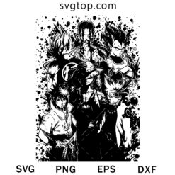 Anime Poster SVG, Anime Movie Film SVG