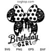 Minnie Birthday Girl SVG, Disney Birthday SVG
