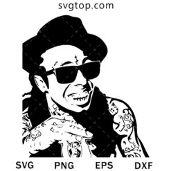 Lil Wayne Stencil SVG, US Rapper SVG