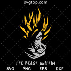 Super Sayain 2 Goku SVG, Dragon Ball SVG