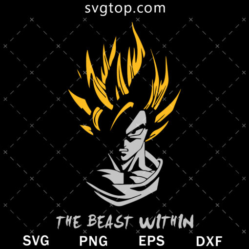 Super Sayain 2 Goku SVG, Dragon Ball SVG