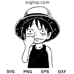 Chibi Monkey D Luffy SVG, One Piece SVG