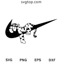 Tiger X Nike SVG, Winnie The Pooh And Nike SVG