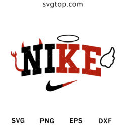 Demon And Angle X Nike Logo SVG, Nike SVG