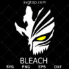 Bleach Mask SVG, Ichigo Kurosaki SVG