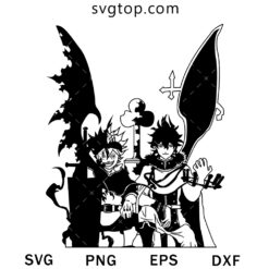 Asta and Yuno SVG, Black Clover Anime SVG