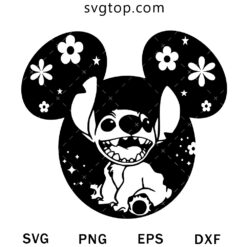 Stitch Mickey Ears SVG, Ohana Stitch SVG