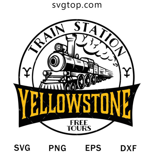 Train Station Free Tours SVG, Yellowstone SVG