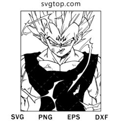 Majin Vegeta SVG, Dragon Ball Vegeta Evil SVG