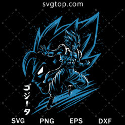 Gogeta Super Sayain SVG, Dragon Ball Movie SVG