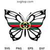 Butterfly Gucci SVG, Gucci Luxury Brand SVG