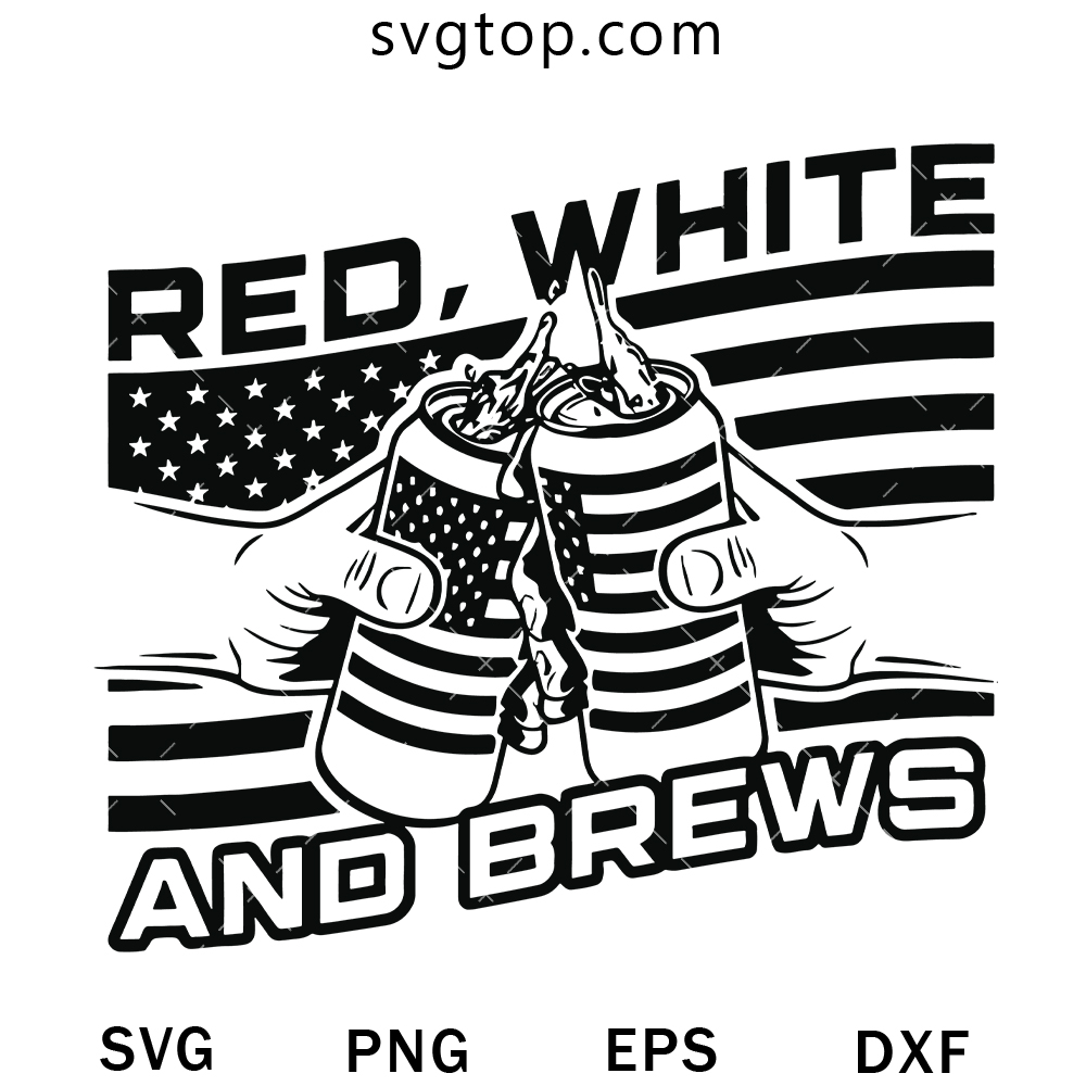 Red White And Bews SVG, American Flag SVG