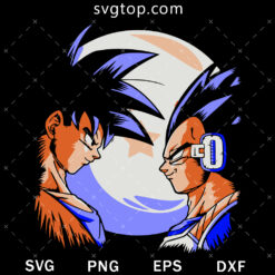 Son Goku Vs Vegeta SVG, Dragon Ball SVG