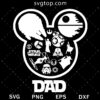 Star Wars Dad SVG, Mickey Disney Star Wars SVG