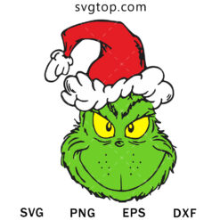 Grinch Face Christmas SVG, Christmas SVG