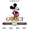 Mickey And Gucci Local Brand SVG, Gucci And Mickey SVG