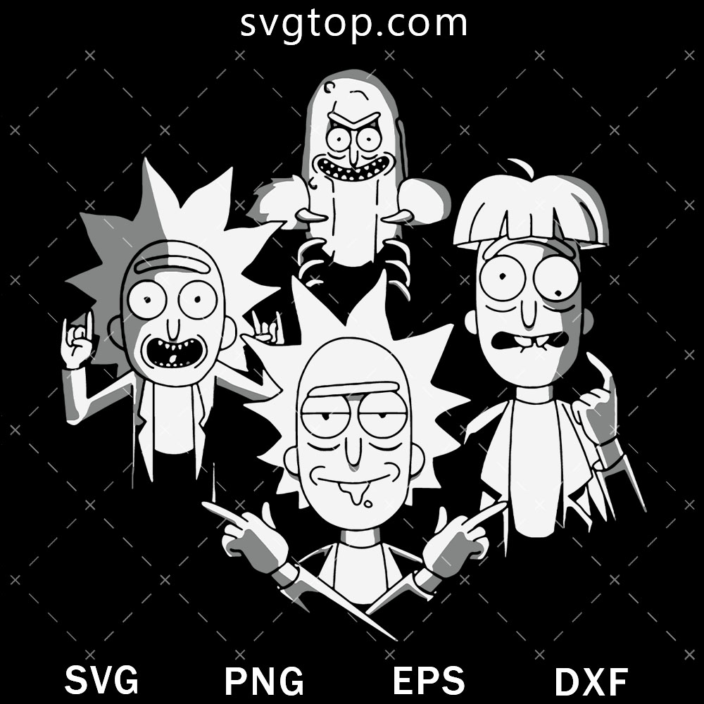 Rick And Morty Characters SVG, Rick And Morty SVG