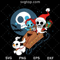 Jack And Sally Christmas Santa SVG, The Nightmare Before Christmas SVG