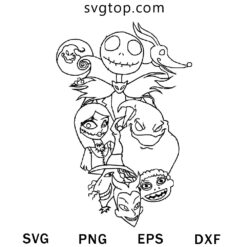 The Nightmare Paint 2d SVG, The Nightmare Before Christmas SVG