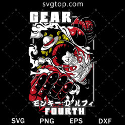 Luffy Gear 4 SVG, One Piece Anime SVG