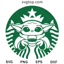 Baby Yoda X Starbuck Coffe Logo SVG, Logo SVG
